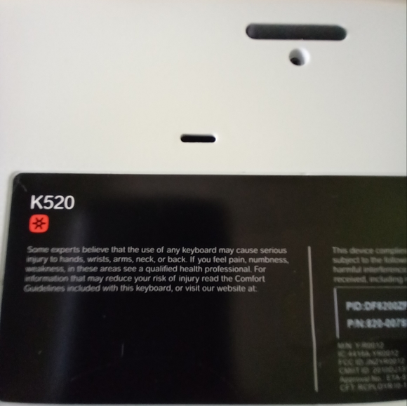 K520 Logitech Keyboard Only - Picture 8 of 9